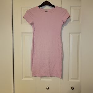 Wild Fable Ribbed Tshirt Dress Light Pink/Purple XS